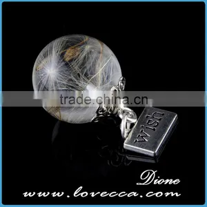 Exquisite Real Dandelion Seeds Flower Pendant Necklace Jewelry thumbnail-4