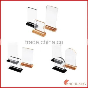 Acrylic Hotel Restaurant Drink List Holder Menu Stand Holder thumbnail-1