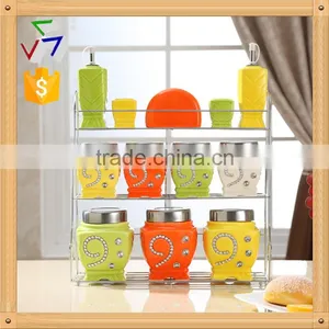 Colorful Kitchen Ceramic Canister Set thumbnail-1