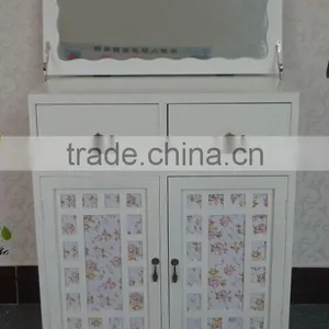 New Arrival Wooden Makeup Cabinet With Mirror thumbnail-1