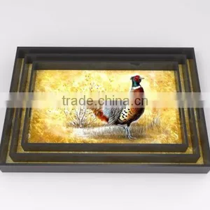 Rectangular Lacquer Tray With Many Patterns, Made in Vietnam thumbnail-1