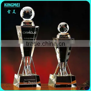 KM-ZP85 2014 Factory Wholesale Customized Clear Acrylic Award&trophy,blank Glass Crystal Awards thumbnail-6