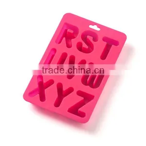 Cheap Silicone Ice Cube Tray With Alphabet Letter R to Z Shaped thumbnail-1