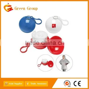 PE Poncho With Ball, Ball Poncho, Raincoat With Ball for Promotion thumbnail-3