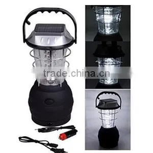 3 Mode 36 LED Hand Crank Solar Lantern Bright Rechargeable Outdoor Camping Light thumbnail-1