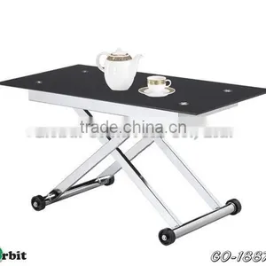 Modern Design Stainless Steel Glass Dining Table thumbnail-6