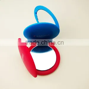 Portable Folding Double-Side Mirror Aluminum Mirror Fashion Cute Creative Mini Custom Logo thumbnail-5