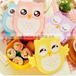 New Kawai/Cute Lunch Box/Bento/Plastic/Animal/Orange/green MADE IN CHINA,hot New Product for 2015,CUSTOM Plastic Lunch Box thumbnail-3