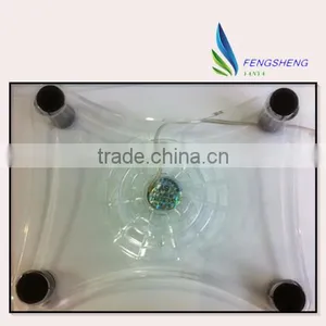 Cool Blue LED Light USB Powered Laptop Cooling Fan thumbnail-1