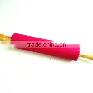 16161 Rolling Pin Non-Stick Silicone Surface Rolling Pin Wooden Rolling Pin Handl thumbnail-2