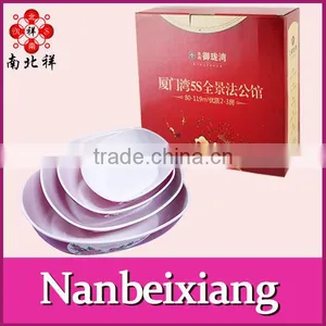 Four-piece Peony Bi-Color Candy Tray Salad Bowl thumbnail-5