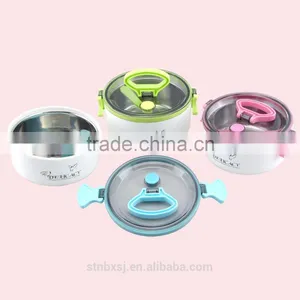 0.9LBig Size Stainless Steel Inner Heated Bento Round Shape Lunch Box thumbnail-6