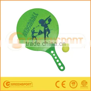 Green Paddle Beach Ball Racket Set for Kid Playing thumbnail-1