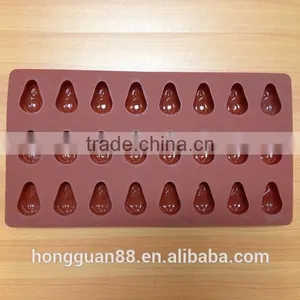 FDA Food Grade Silicone 24 Cups Nut Shape Silicone Chocolate Molds Chocolate Maker Online Selling Silicone Cake Molds thumbnail-2