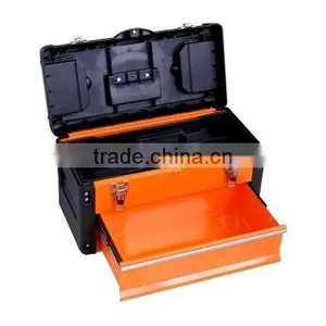 Hand Carry Iron Tool Box With Drawer 49.7x25.3x28.9cm thumbnail-2