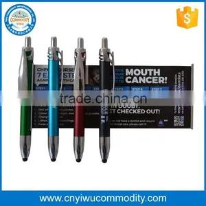 Mutil-Color Printing Scroll Ballpoint Banner Pen thumbnail-1
