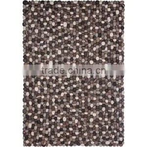 High Quality Nepal Handmade Multicolor Felt Ball Carpets/Rugs thumbnail-1