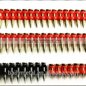 Factory Supply Cheap Gas Concrete Pins Nails Round Head Plastic Strip Nails thumbnail-1