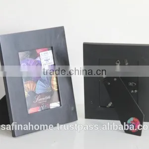 Rectangle Black Wooden Photo Frame thumbnail-1
