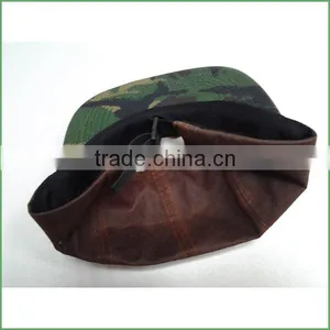 New Floral 5 Panel Hat / Cap With Oil Wax Fabric thumbnail-4