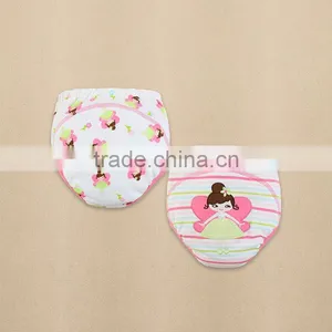 2014 Baby Clothing 100 Cotton Embroider Training Pants Diaper thumbnail-1