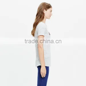 Modern Fancy Ladies T-shirt Linen Montreal Tee thumbnail-2
