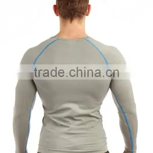 Polyester Dry Fit Running T Shirt Custom Logo Plain Slim Fit Sport T Shirt OEM thumbnail-3