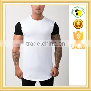 Superfit Cuved Hem Extended Gym Sports t Shirt Man thumbnail-2