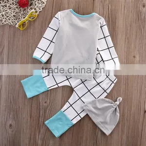 3PCS Set Newborn Baby Clothes Casual Long Sleeve T Shirt Tops + Pants Legging thumbnail-4