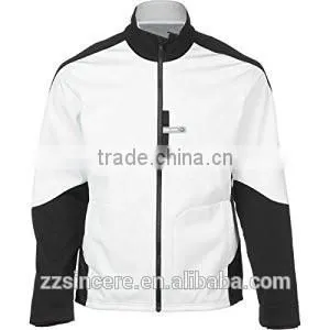 Fashion Contrasting Color Winter Softshell Men Jacket With Zipper thumbnail-1
