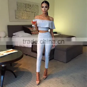 Runwaylover 009 2017 Ladies Summer Fashion Two Piece Suits thumbnail-1