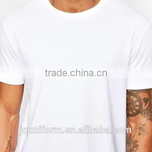 China Apperal Wholesale Men Clothing Blank High Quality Longline Tall Men's Cotton t Shirts thumbnail-3