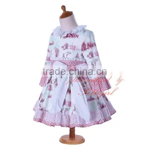 Pink Dresses for Girls Kids Frock thumbnail-2