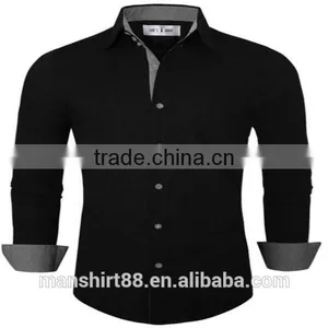 2016 New Wholesale Classic Slim Fit Plaid Custom Mens Casual Dress Shirts thumbnail-2