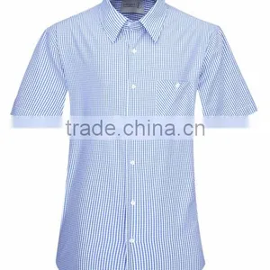 2017 Spring Lastest Plaid Short Sleeve Shirt thumbnail-2