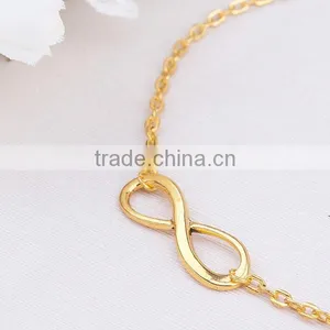 Fashion Jewelry Infinity Symbol Connector Link Cable Chain New Design Fancy Anklet thumbnail-2