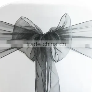 Factory Supply 18x 275cm ORGANZA SASHES CHAIR COVER BOW SASH WIDER SASHES FOR A FULLER BOW thumbnail-3