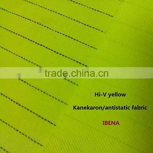 High Visible Yellow of Modacrylic Fabric thumbnail-1