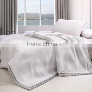 Wholesale Solid Colour Warm Raschel Blanket thumbnail-1