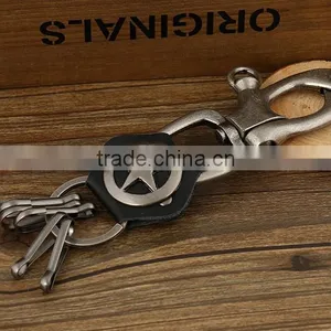 2016 Keychain/Key Tag /Key Fob,Star Handmade Leather Key Chain thumbnail-2