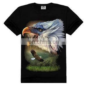 Eagle 100 Cotton t Shirt,black T-shirt,wholesale T-shirt 3d thumbnail-1