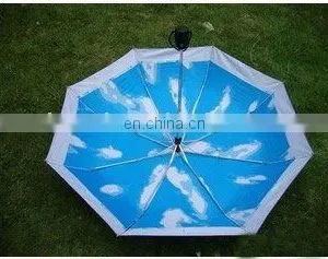 Advertisement Blue Prootional Folding Umbrella thumbnail-1
