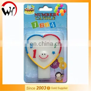 EN71 Hot Sale Baby Birthday Fancy Magic Heart Number 1 Candle thumbnail-1