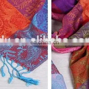 Blanket Grid Tartan Taasels Cape Oversize Winter Warmer Scarf Women Fashion Jewelry thumbnail-5