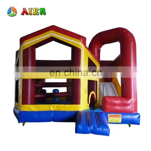 5 In1 Combo Vinyl Inflatable Castle / New Outdoor Playground Inflatable Castle Bouncy Castle thumbnail-1
