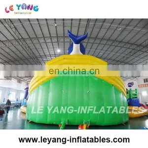 Penguin Water Slide With Sealed Swimming Pool / Mobile Amusement Inflatable Aqua Park thumbnail-3