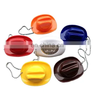 MCH-2274 Wholesale 2017 Latest Fashion Cheap Custom Cowboy Hat Keychains Innovative Corkscrew Keychains thumbnail-1
