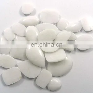 WHITE KING CABOCHON/WHITE KING MIX SHAPE CABOCHON/NATURAL WHITE KING GEMSTONE/WHOLESALE WHITE KING GEMSTONE/WHITE KING GEMSTONE thumbnail-1