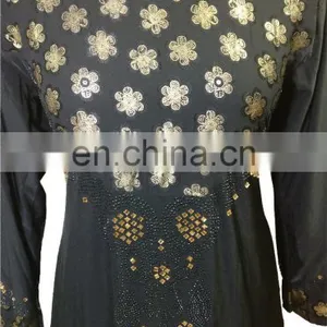 2017 Casual Wear Floral Printed Burkha / Latest Islamic Wear Abaya Burqa For Muslim Wear (dubai Abaya 2017) thumbnail-2