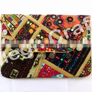 Wholesale Indian Unique Banjara Coin Clutch-Ethnic Gypsy Banjara Coin Clutch Purse- Antique Banjara Clutch Coin Purse thumbnail-6